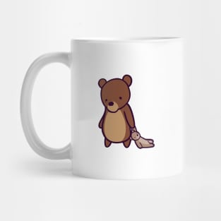 Cute Cartoon Bear and Teddy Ready for Bedtime Mug